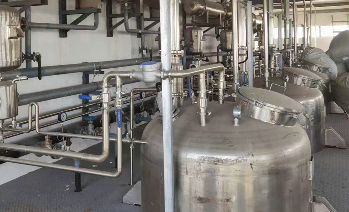 Construction site of copper melting kettle